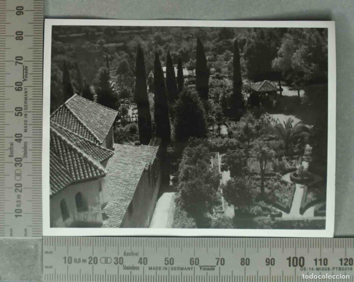 Fotograf&iacute;a antigua: FOTOGRAFIA. VISTA JARDINES ALHAMBRA GRANADA. HACIA 1940