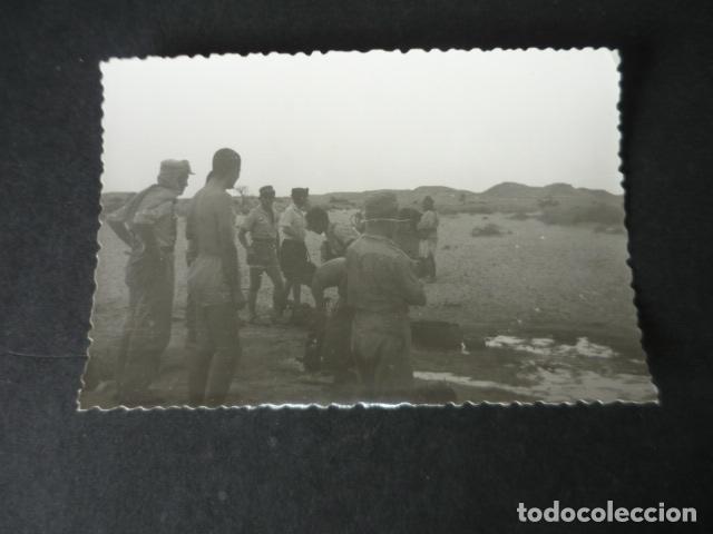 Fotografia antica: SAHARA ESPA&Ntilde;OL TROPAS REGULARES EN EJERCICIOS ANTIGUA FOTOGRAFIA 7 X 10 CM