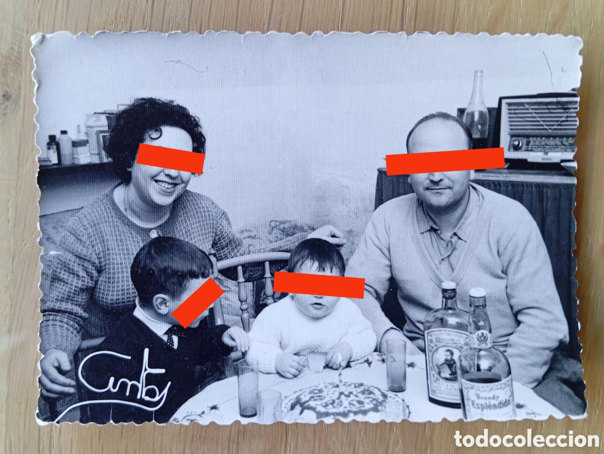 Fotograf&iacute;a antigua: FOTOGRAF&Iacute;A CINTAS FAMILIA BRANDY ESPL&Eacute;NDIDO QUINA SAN CLEMENTE