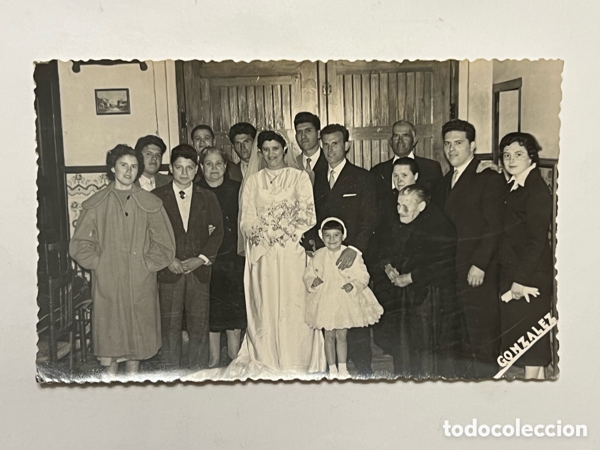 Alte Fotografie: MISLATA (Valencia) Fotograf&iacute;a costumbrista a&ntilde;os cincuenta.. la Boda de M&iacute;guela y Francisco (a.1956)