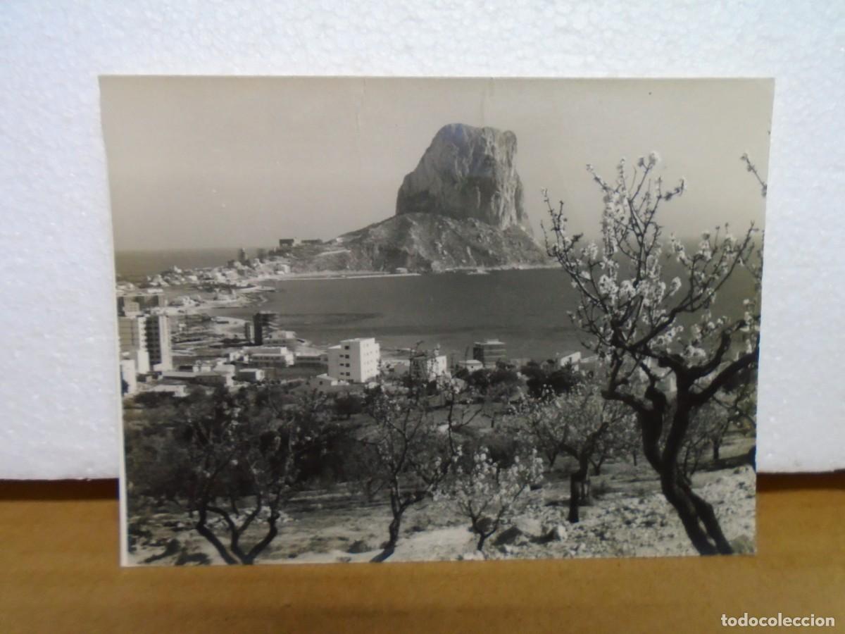 Fotograf&iacute;a antigua: CALPE(ALICANTE)PE&Ntilde;ON DE IFACH.FOTO A&Ntilde;OS 60 DE 12X9 CM.