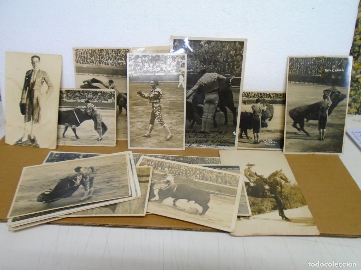 Fotograf&iacute;a antigua: LOTAZO DE 18 FOTOS DE TOREROS,A&Ntilde;OS 20/40 VER FOTOS ANEXAS.INTERESANTE LOTE A CLASIFICAR.