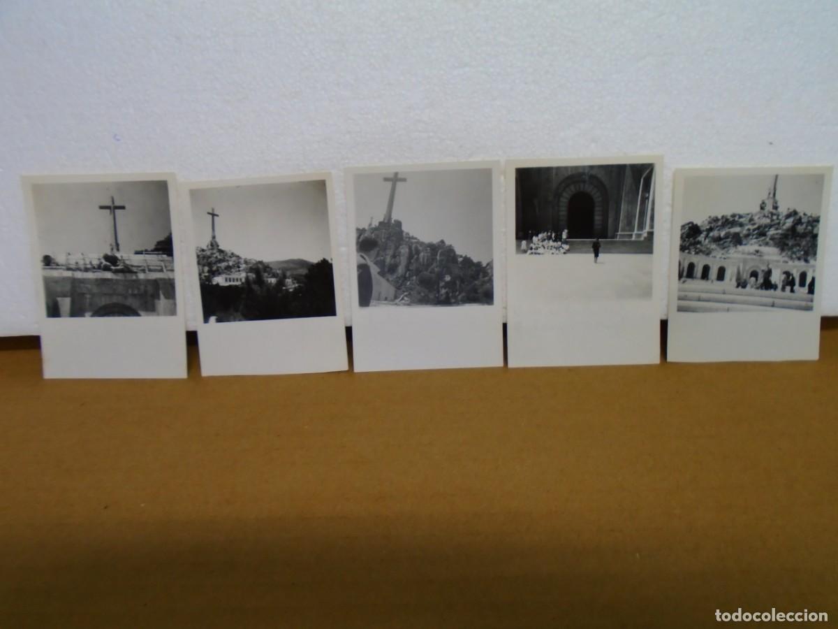 Fotograf&iacute;a antigua: VALLE DE LOS CAIDOS(MADRID),JUNIO DE 1959,LOTE DE 5 FOTOGRAFIAS DE 8`5X6 CM.