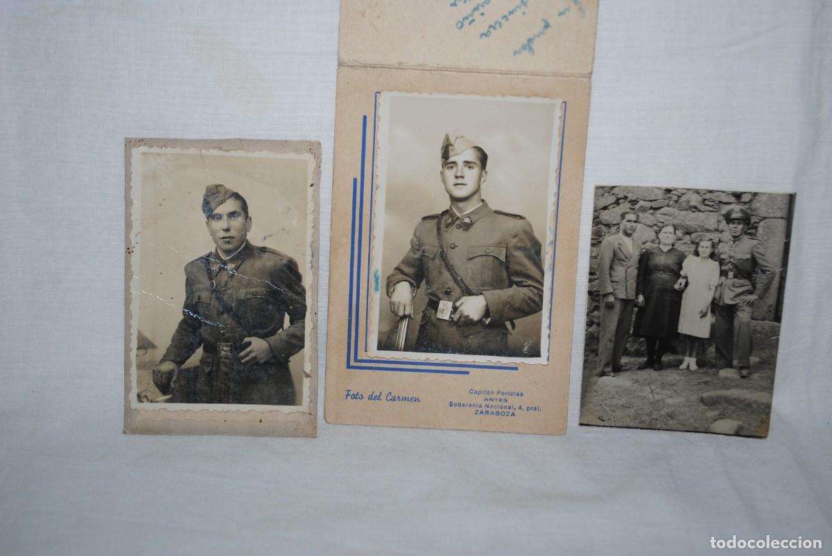 Photographie ancienne: FOTOGRAFIAS ANTIGUAS DE MILITARES , LOTE DE TRES .