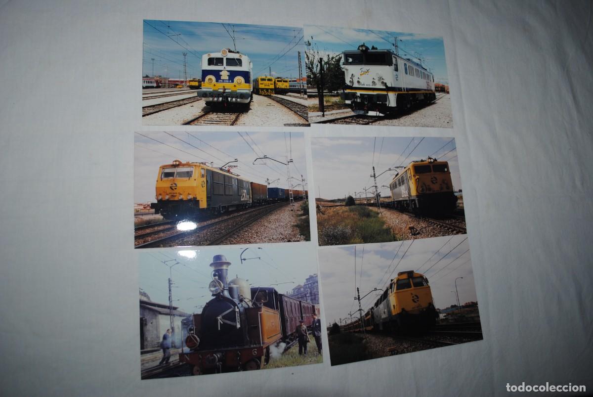 Fotografia antiga: MAQUINAS DE TRENES LOTE DE SEIS FOTOS .