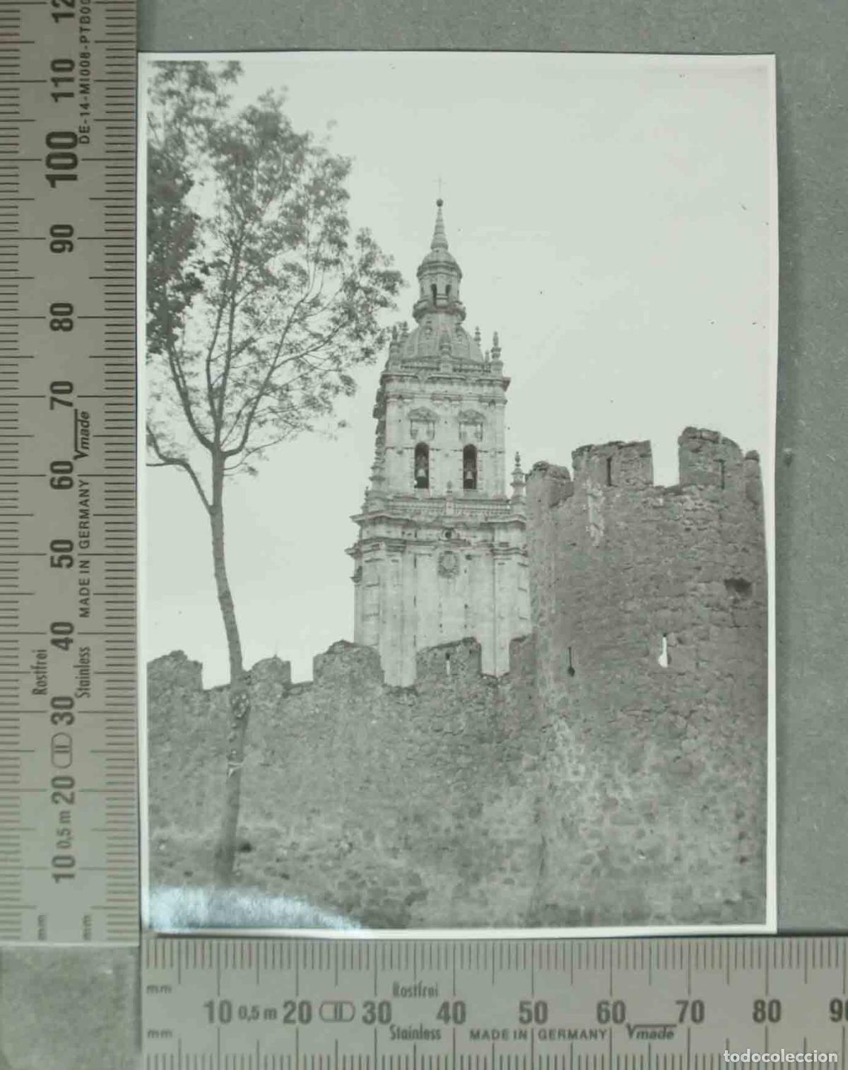 Fotograf&iacute;a antigua: FOTOGRAFIA. VISTA MURALLAS BURGO DE OSMA. HACIA 1940