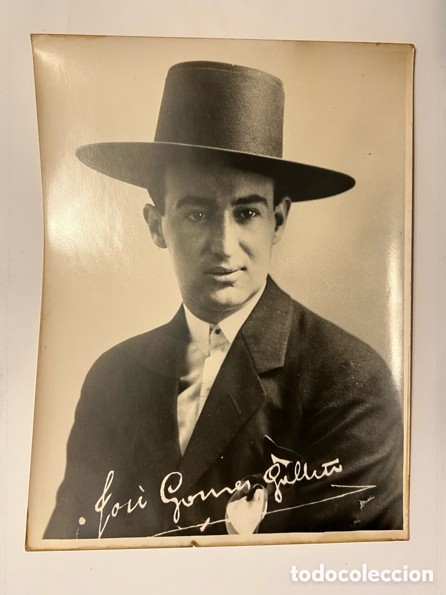 Fotograf&iacute;a antigua: JOSELITO EL GALLO, Valencia Fotograf&iacute;a Montes Cairo.., (h.1920?) Med&iacute;das: 24 x 18 cm.,