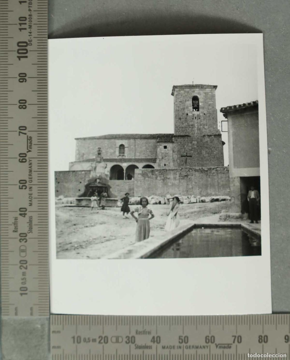Fotograf&iacute;a antigua: FOTOGRAFIA. VISTA IGLESIA PILON NI&Ntilde;AS CALERUEGA. HACIA 1940