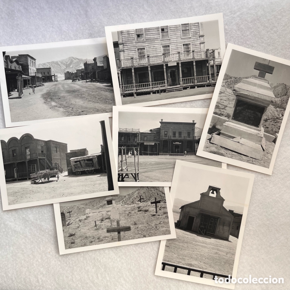 Alte Fotografie: FOTOGRAF&Iacute;AS MINI HOLLYWOOD / DESIERTO TABERNAS / ALMER&Iacute;A / PEL&Iacute;CULAS WESTERN