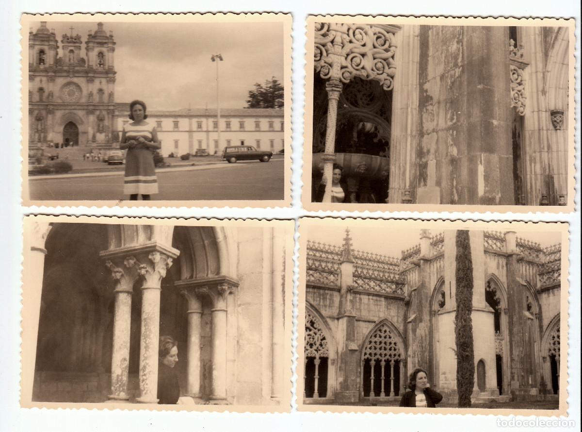 Fotograf&iacute;a antigua: 4 fotos. Monasterio Batalha, Estoril. A&ntilde;os 50-60 pc