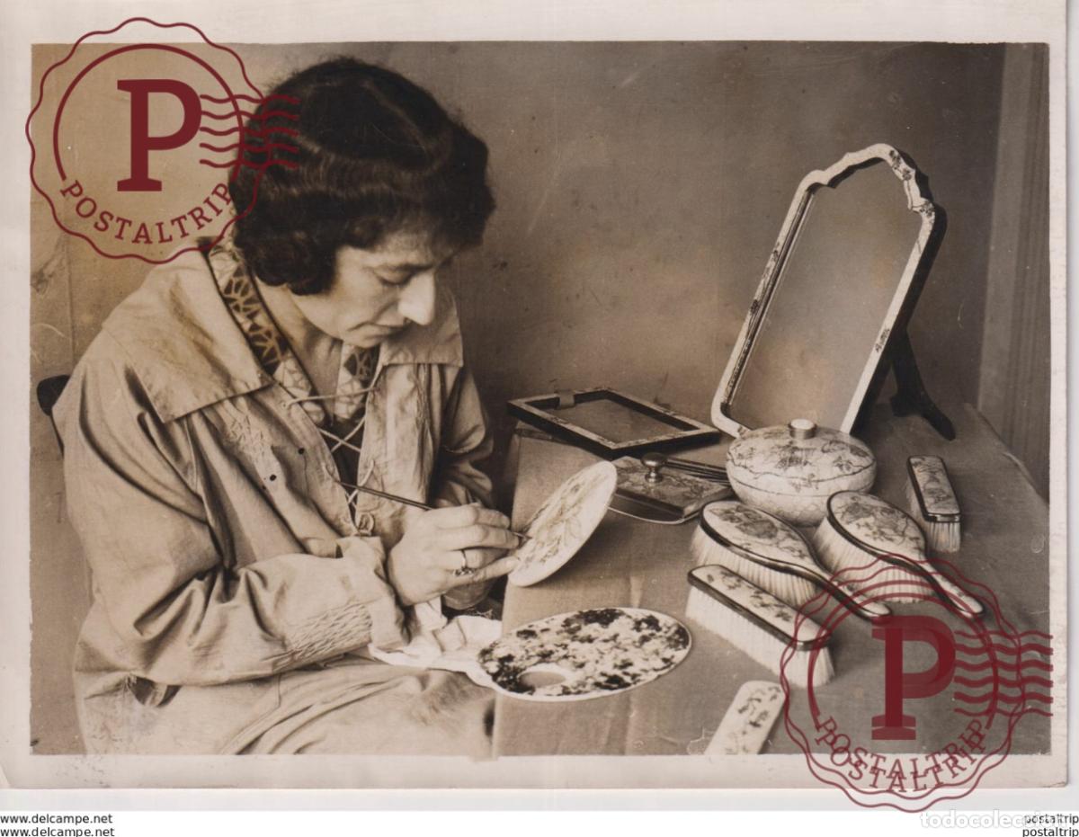 Alte Fotografie: EGG SHELL MOSAICS 20*15CM Fonds Victor FORBIN 1864-1947