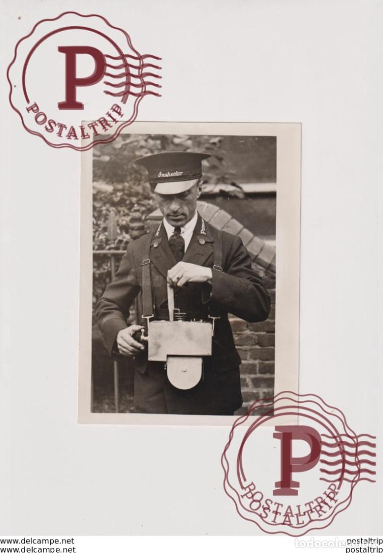 Alte Fotografie: INSPECTOR TWO HUNDRED OMNIBUSES LONDON OMNIBUS 16*12CM&nbsp; Fonds Victor FORBIN 1864-1947