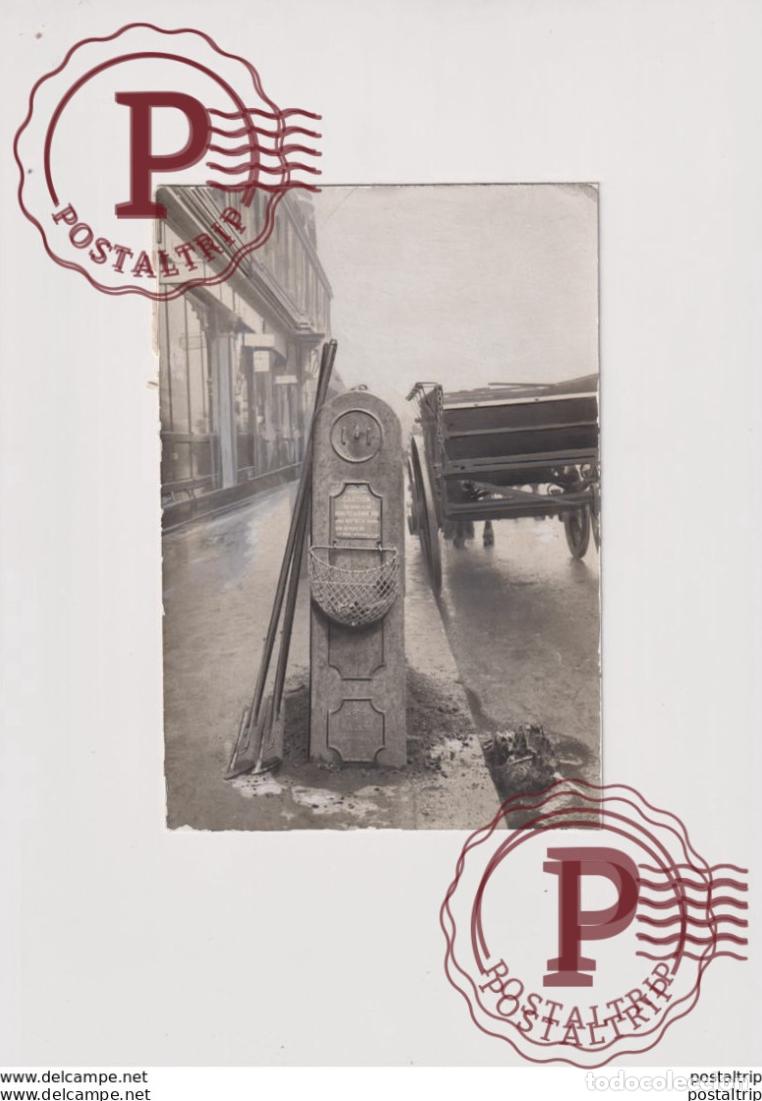 Alte Fotografie: CLEANING STREETS LONDON? 17*12CM&nbsp; Fonds Victor FORBIN 1864-1947