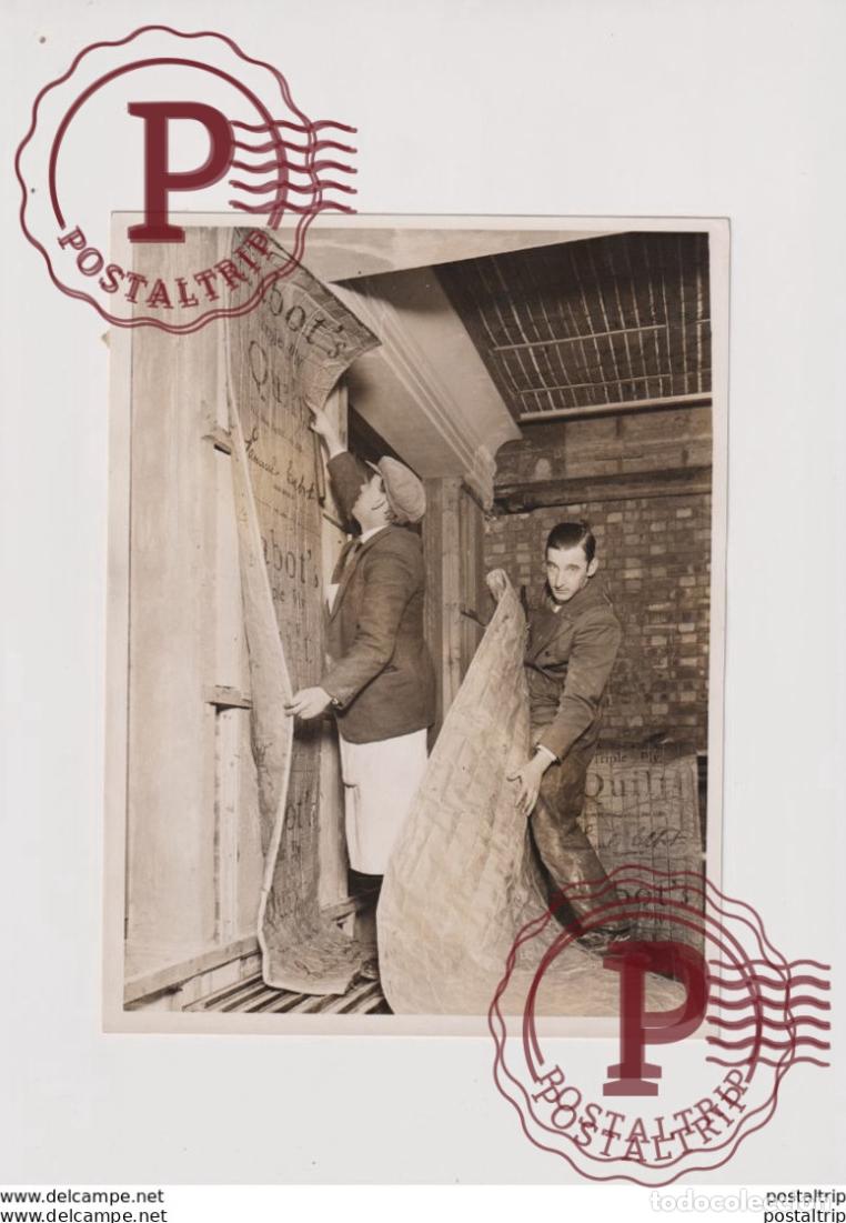 Alte Fotografie: LONDON SEAWEED TO SILENCE CITY SOUND MIDLAND BANK 20*15CM&nbsp; Fonds Victor FORBIN 1864-1947