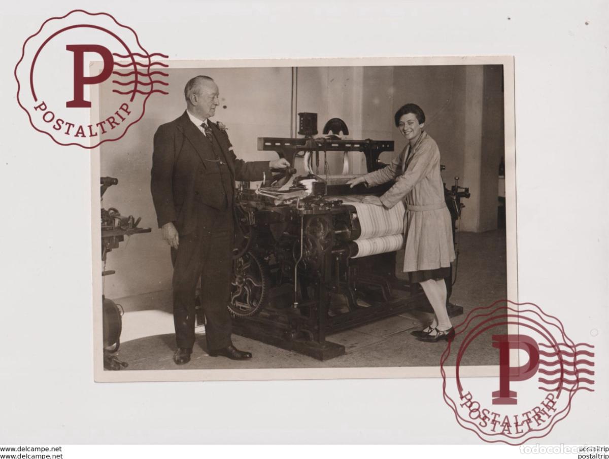 Alte Fotografie: NEW AUTOMATIC LOOM MR WHITTACKER LONDON BY PRESTON MILL WORKER 20*15CM&nbsp; Fonds Victor FORBIN 1864-1