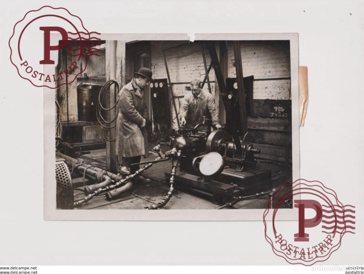 Alte Fotografie: POWER TRANSMISSION MARVAL CC GUN GEAR FIRED THROUGH PROPELLERS OF AEROPLANES S 20*15CM&nbsp; Fonds Victo