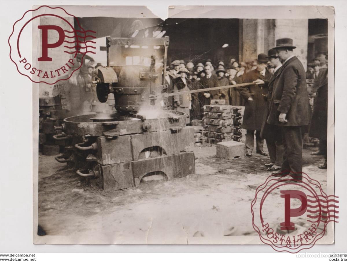 Photographie ancienne: DUKE OF YORK IN SHEFFIELD STEEL CITY 25*20CM Fonds Victor FORBIN 1864-1947