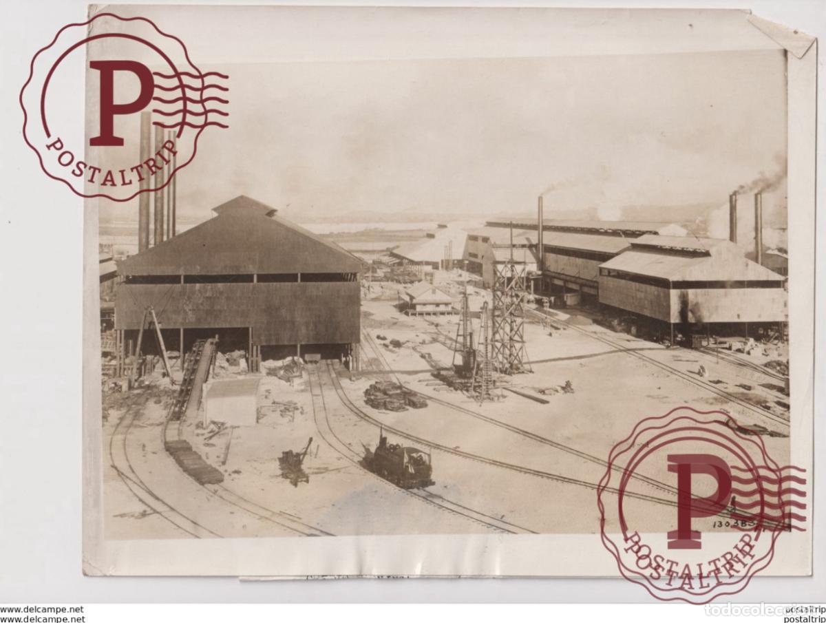 Photographie ancienne: AUSTRALIA BROKEN HILL STEEL NEWCASTLE NEW SOUTH WALES ASSIST GREAT BRITAIN WAR 25*20CM Fonds Vict