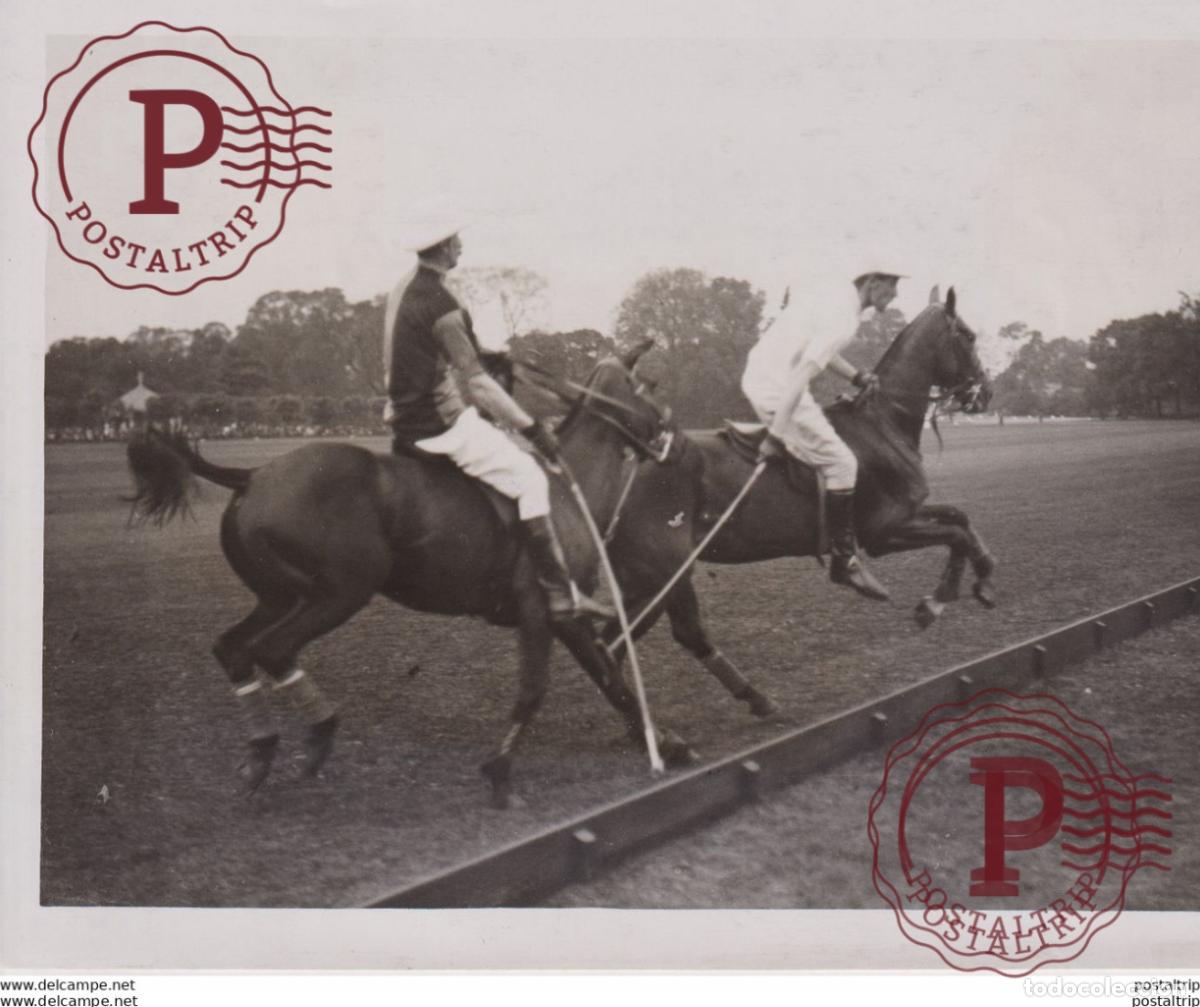 Fotograf&iacute;a antigua: EMGLISH POLO TEAM LOSE AT RALELAGH 21*17CM Fonds Victor FORBIN 1864-1947