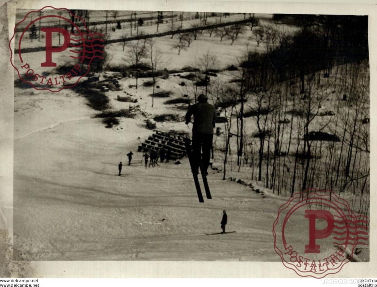 Fotograf&iacute;a antigua: WINTER SPORT 22*16CM Fonds Victor FORBIN 1864-1947