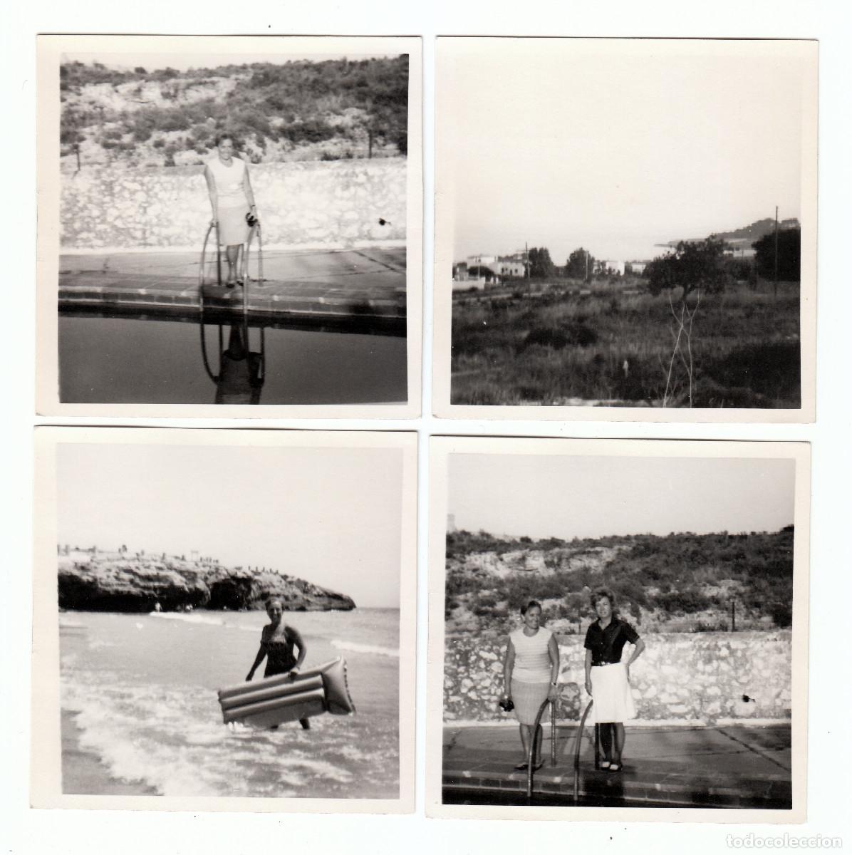 Fotograf&iacute;a antigua: 4 fotos. Mujeres en Tarragona. A&ntilde;os 60. pc