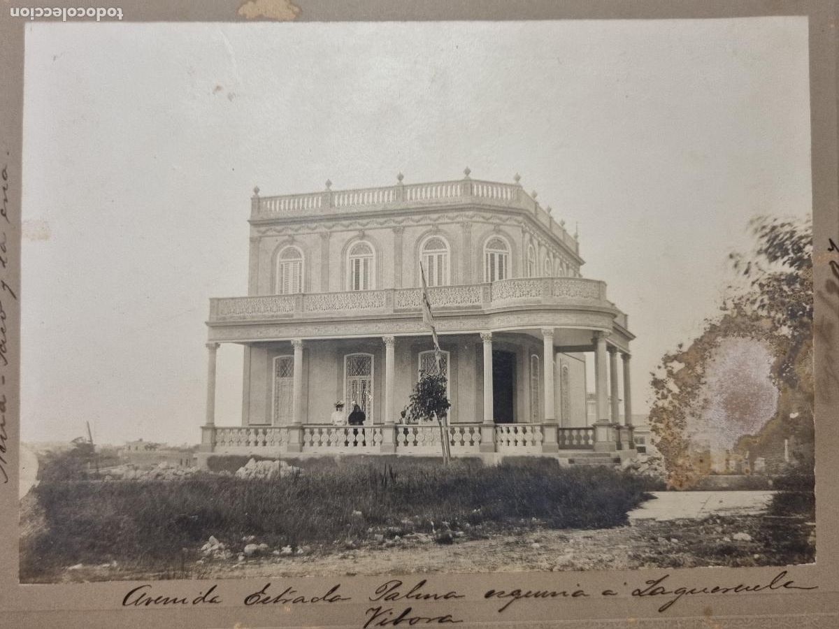 Antique Photography: FOTO DE VIBORA HABANA CUBA AVENIDA DE ESTRADA PALMA CASA COLONIAL ANTIGUA ORIGINAL KF1
