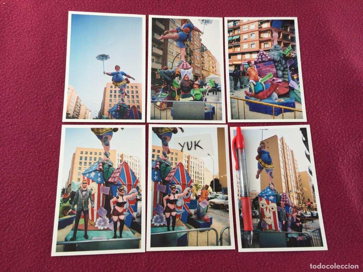 Fotograf&iacute;a antigua: 6 FOTOS FOTOGRAFIAS DE LA FALLA CARCAGENTE - COMPROMISO CASPE DE 2004 - FALLAS VALENCIA
