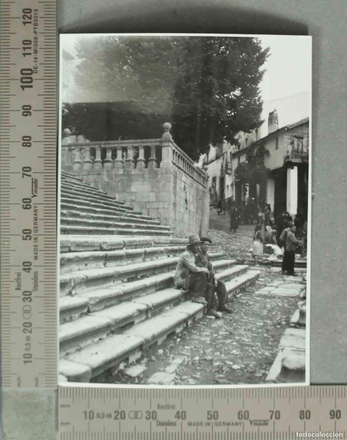 Fotograf&iacute;a antigua: FOTOGRAFIA. VISTA ESCALERAS TIPOS POPULARES GUADALUPE. HACIA 1940