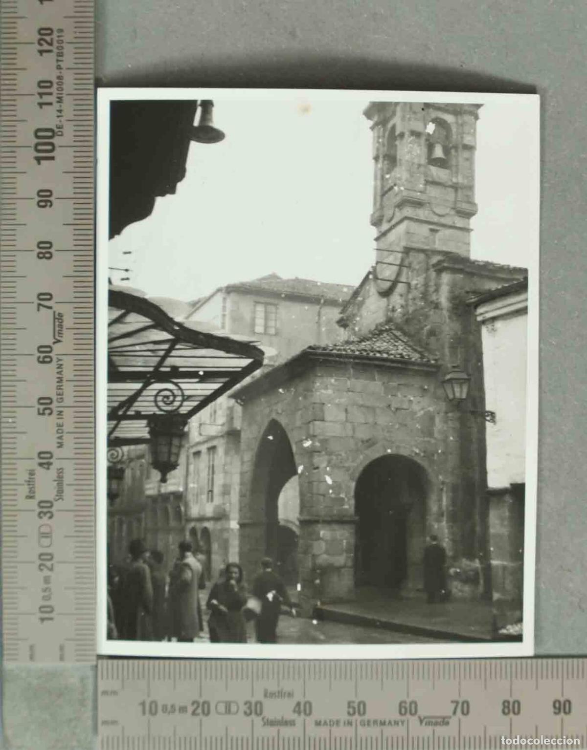 Fotograf&iacute;a antigua: FOTOGRAFIA. Iglesia de Santa Mar&iacute;a Salom&eacute; en Santiago de Compostela. HACIA 1940
