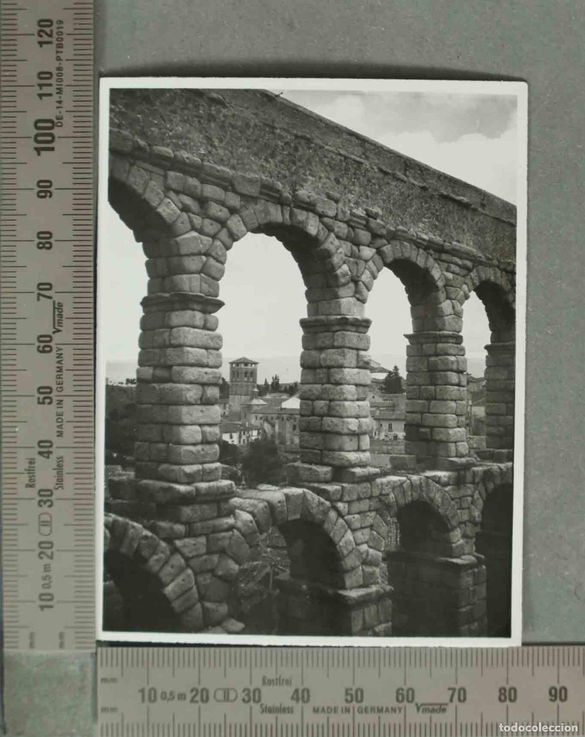 Fotograf&iacute;a antigua: FOTOGRAFIA. VISTA SEGOVIA ACUEDUCTO. HACIA 1940