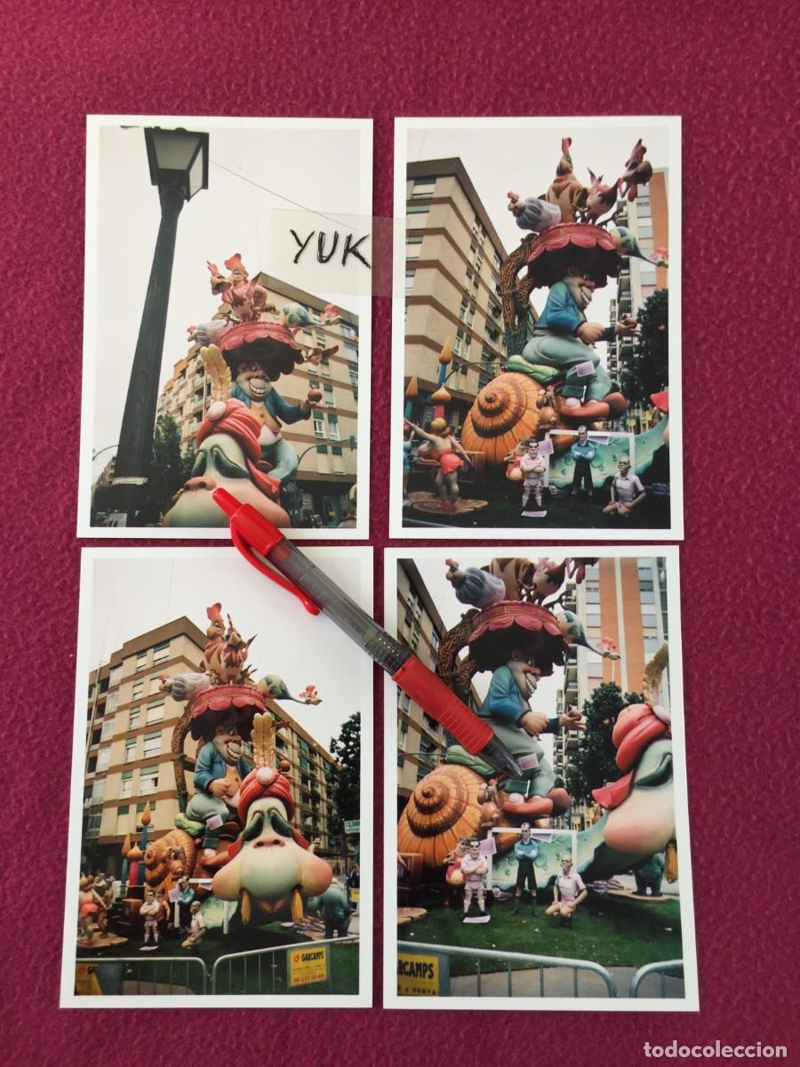 Fotograf&iacute;a antigua: 4 FOTOS FOTOGRAFIAS DE LA FALLA ISLAS CANARIAS - TRAFALGAR DE 2004 - FALLAS VALENCIA