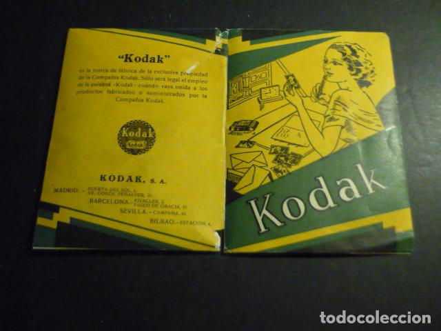 Alte Fotografie: PRODUCTOS KODAK FUNDA PARA FOTOGRAFIAS Y NEGATIVOS A&Ntilde;OS 30 MADRID BARCELONA SEVILLA BILBAO