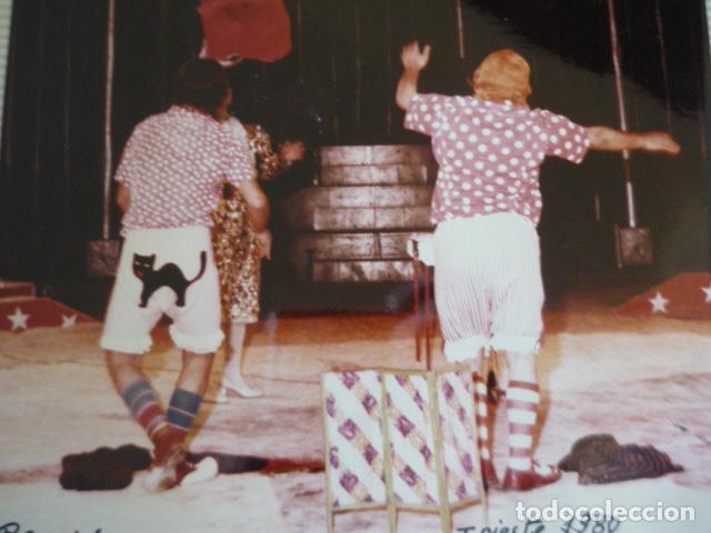 Alte Fotografie: CIRCO PAYASOS TRIO PEPIN LEON FOTOGRAFIA 17,5 X 14 CM