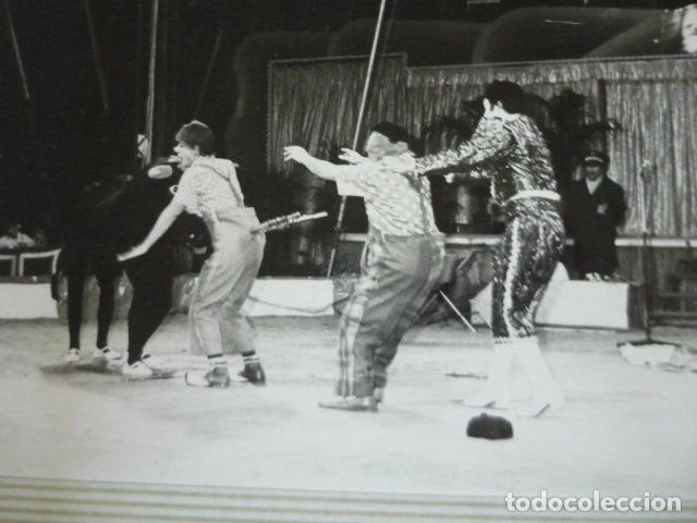 Alte Fotografie: CIRCO PAYASOS TRIO PEPIN LEON FOTOGRAFIA 18 X 13 CM