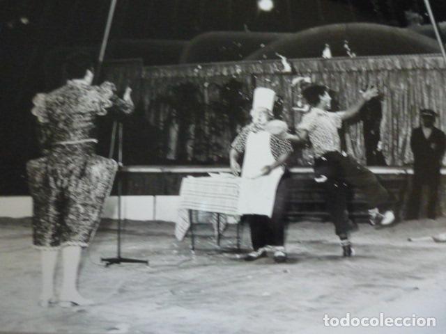 Alte Fotografie: CIRCO PAYASOS TRIO PEPIN LEON FOTOGRAFIA 18 X 13 CM