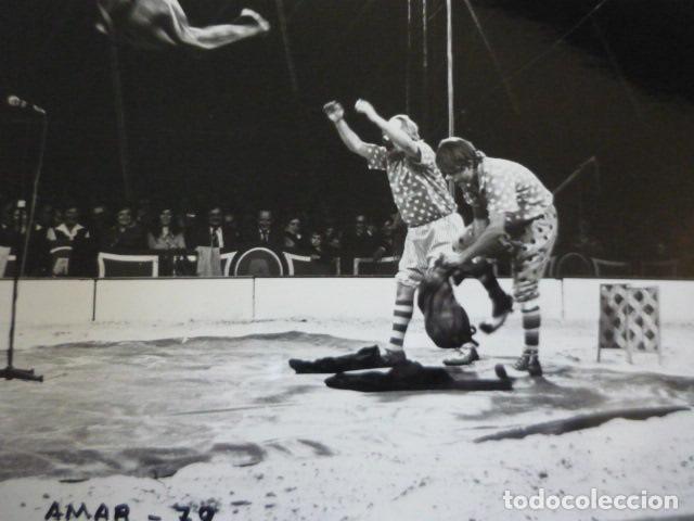 Alte Fotografie: CIRCO PAYASOS TRIO PEPIN LEON FOTOGRAFIA 18 X 13 CM