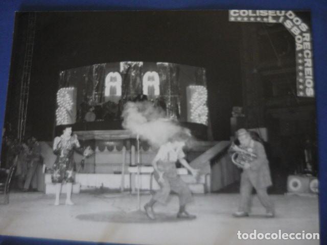 Photographie ancienne: CIRCO PAYASOS TRIO PEPIN LEON FOTOGRAFIA 24 X 18 CM