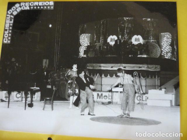 Photographie ancienne: CIRCO PAYASOS TRIO PEPIN LEON FOTOGRAFIA 24 X 18 CM
