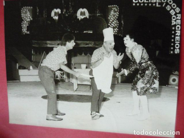 Photographie ancienne: CIRCO PAYASOS TRIO PEPIN LEON FOTOGRAFIA 24 X 18 CM