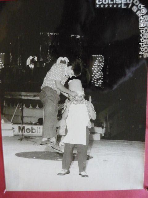 Photographie ancienne: CIRCO PAYASOS TRIO PEPIN LEON FOTOGRAFIA 24 X 18 CM