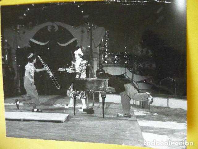 Photographie ancienne: CIRCO PAYASOS TRIO PEPIN LEON FOTOGRAFIA 24 X 18 CM