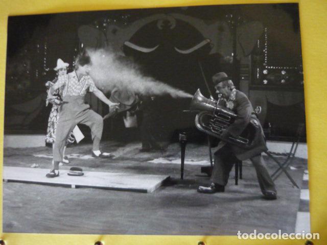 Photographie ancienne: CIRCO PAYASOS TRIO PEPIN LEON FOTOGRAFIA 24 X 18 CM