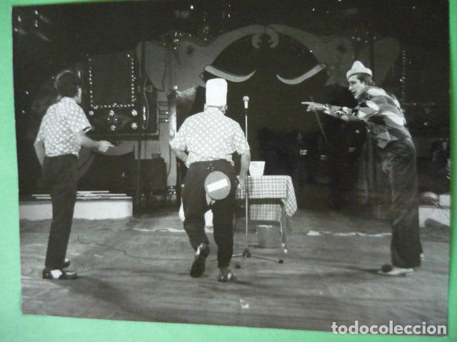 Photographie ancienne: CIRCO PAYASOS TRIO PEPIN LEON FOTOGRAFIA 24 X 18 CM