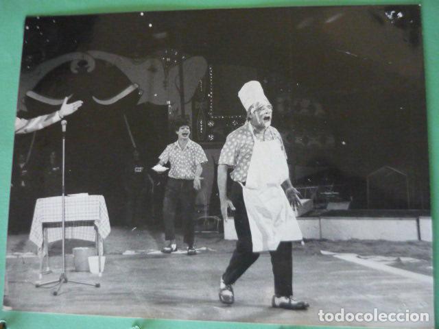 Photographie ancienne: CIRCO PAYASOS TRIO PEPIN LEON FOTOGRAFIA 24 X 18 CM