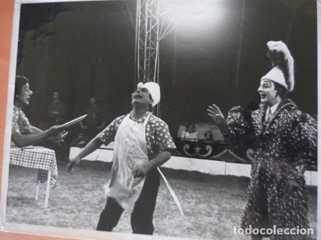 Photographie ancienne: CIRCO PAYASOS TRIO PEPIN LEON FOTOGRAFIA 24 X 18 CM