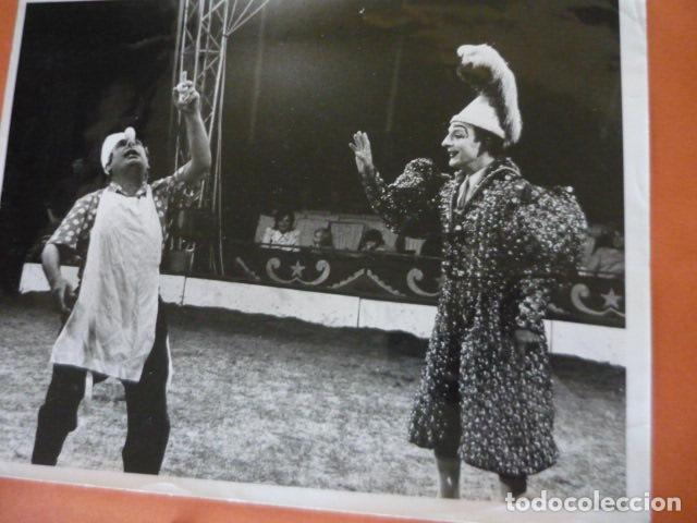 Photographie ancienne: CIRCO PAYASOS TRIO PEPIN LEON FOTOGRAFIA 24 X 18 CM