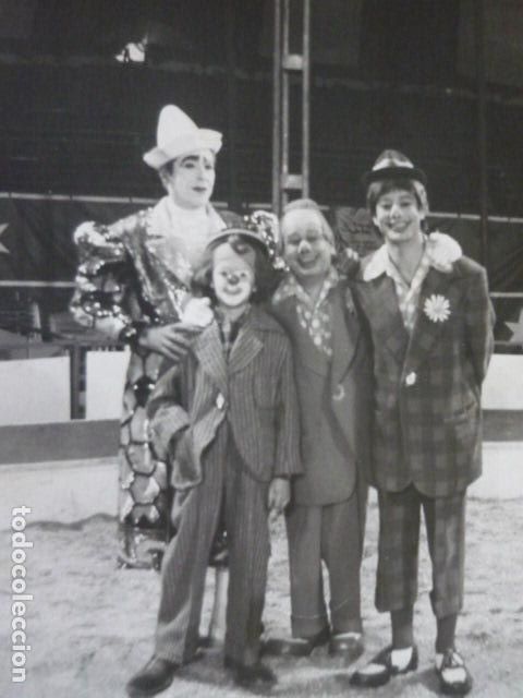 Photographie ancienne: CIRCO PAYASOS TRIO PEPIN LEON FOTOGRAFIA 13 X 18 CM
