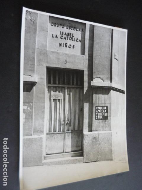Alte Fotografie: MADRID GRUPO ESCOLAR ISABEL LA CATOLICA ANTIGUA FOTOGRAFIA 18 X 24 CM