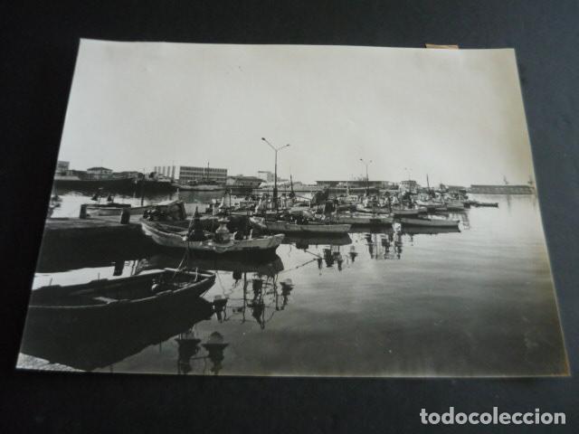 Alte Fotografie: PALMA DE MALLORCA PUERTO PESQUERO FOTOGRAFIA 18 X 24 CM