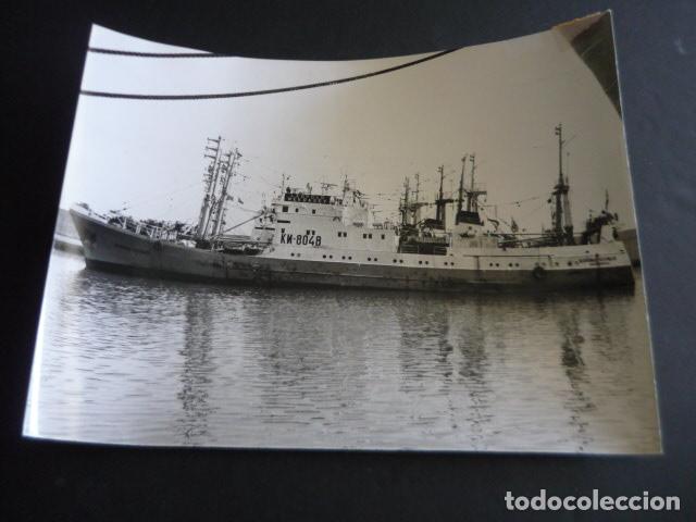 Alte Fotografie: SANTA CRUZ DE TENERIFE PUERTO BARCO RUSO FOTOGRAFIA 18 X 24 CM